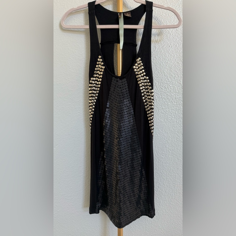 Wilster Black and Silver Embellished Women's tunic size Medium